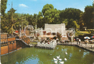 Cartolina originale da collezione 1972 NAPOLI Parco di divertimenti EDENLANDIA Taverna dei pirati Cartolina FG VG 1