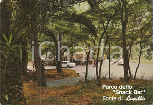 Cartolina originale da collezione 1973  Fonte di Lucullo  Parco Snack Bar  Vg An 1