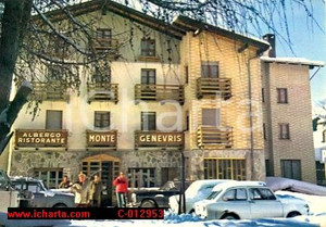 Cartolina originale da collezione 1972 SAUZE D OULX TO Albergo ristorante MONTE GENEVRIS Vintage Cartolina FG VG 1