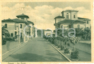 Cartolina originale da collezione 1941 CHIAVARI GE Veduta di Via TRIESTE Cartolina FG VG 1