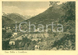 Cartolina originale da collezione 1955 TORRE PELLICE TO Veduta di Punta CASTELLUZZO Cartolina FG VG 1