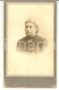 Fotografia d'epoca originale 1880 AVIGNON (F) Portrait de dame - Photo CHATEAUNEUF CDV 1