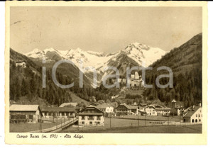 Cartolina originale da collezione 1937 CAMPO TURES BZ Panorama ALTO ADIGE con castello Cartolina FG VG 1