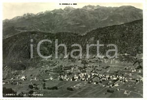 Cartolina originale da collezione 1956 APRICA SO Panorama generale e Monte COMBOLO Cartolina postale FG VG 1
