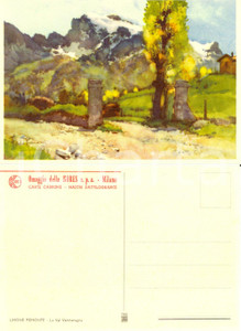 Cartolina originale da collezione 1950 ca LIMONE PIEMONTE CN VAL VERMENAGNA Cartolina KORES FG NV 1