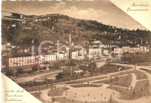 Cartolina originale da collezione 1938 MONDOVI  CN Veduta panoramica del giardino pubblico Cartolina FG VG 1