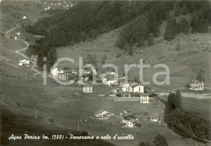 Cartolina originale da collezione 1960 AYAS PERIAX AO Panorama della vallata Cartolina FG VG 1