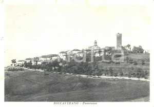 Cartolina originale da collezione 1955 ca ROCCAVERANO AT Panorama del paese Cartolina postale FG VG 1