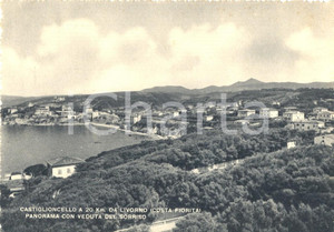 Cartolina originale da collezione 1950 ROSIGNANO MARITTIMO (LI) Veduta di CASTIGLIONCELLO - Costa Fiorita *FG VG 1