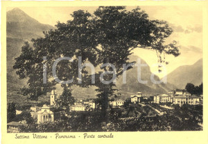 Cartolina originale da collezione 1941 SETTIMO VITTONE TO Panorama del centro paese Cartolina postale FG VG 1