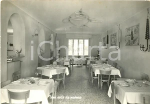 Cartolina originale da collezione 1985 POLESINE PARMENSE PR Sala del RISTORANTE ONGINA  ARIO BOTTI FG VG 1