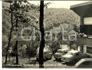 Cartolina originale da collezione 1959 APPENNINO REGGIANO (RE) Turisti al Lago del CERRETO *Cartolina FG VG 1