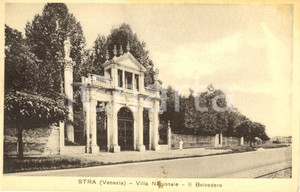 Cartolina originale da collezione 1939 STRA VE BELVEDERE di Villa PISANI Museo Nazionale Cartolina postale VG 1