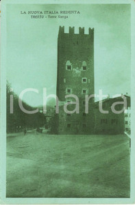 Cartolina originale da collezione 1920 ca TRENTO NUOVA ITALIA REDENTA  Torre VANGA Cartolina postale FP NV 1