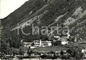 Cartolina originale da collezione 1965 GROSCAVALLO (TO) Panorama della valle di CAMPO DELLA PIETRA Cartolina FG VG 1