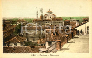 Cartolina originale da collezione 1930 ca GARLASCO PV Veduta panoramica del paese Cartolina postale FP NV 1