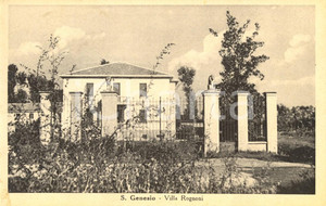 Cartolina originale da collezione 1930 ca SAN GENESIO ED UNITI (PV) Ingresso di Villa ROGNONI *Cartolina FP NV 1