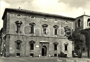 Cartolina originale da collezione 1975 FANO (PU) Veduta di Palazzo MARTINOTTI *Cartolina postale FG VG 1