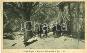 Cartolina originale da collezione 1924 GRIGNA (LC) La CAPANNA COLTIGLIONE *Cartolina GRAVEMENTE DANNEGGIATA FP VG 1