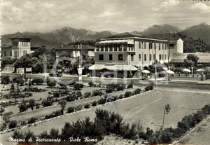 Cartolina originale da collezione 1957 MARINA DI PIETRASANTA LU Veduta di Viale ROMA Cartolina ANIMATA FG VG 1