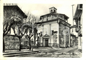 Cartolina originale da collezione 1950 ca CASTIGLIONE OLONA VA Veduta della Chiesa di VILLA Cartolina FG NV 1
