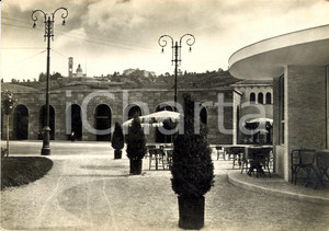Cartolina originale da collezione 1960 VICENZA Veduta parco CAMPO MARZIO con stazione ferroviaria Cartolina FG VG 1