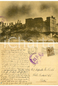 Autografo originale 1944 MONTECASSINO (FR) Abbazia distrutta *Autografi GARBINI e MORGAGNI FG 1