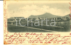 Autografo originale 1900 CASERTA Panorama *Cartolina all'ing. Ettore PACIERI dalla figlia Olga 1