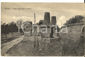 Cartolina originale da collezione 1915 ca ALBANO LAZIALE (RM) Tomba degli Orazi e Curiazi *Cartolina postale FP NV 1