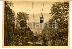 Cartolina originale da collezione 1969 Funivia di VALCAVA BG Vettura nel faggeto stazione a monte Cartolina FG 1