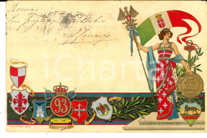 Cartolina originale da collezione 1902 REGIO ESERCITO 93Â° Reggimento FANTERIA*Cartolina ILLUSTRATA 1
