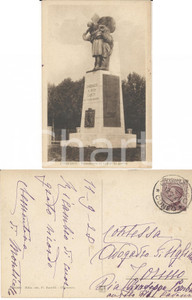 Autografo originale 1928 CHERASCO Monumento Caduti *Cartolina Clementina FALLETTI DI VILLAFALLETTO 1