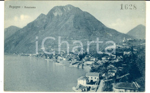 Cartolina originale da collezione 1915 ca ARGEGNO CO Panorama con il lago Cartolina postale FP NV 1