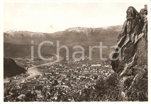 Cartolina originale da collezione 1952 BOLZANO Panorama verso la MENDOLA Cartolina FG VG 1