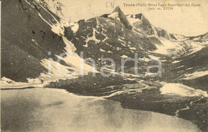 Cartolina originale da collezione 1924 COLLE TENDA CN Lago superiore del BASTO in Valle ROIA Cartolina FP VG 1