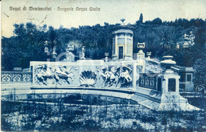 Cartolina originale da collezione 1921 MONTECATINI TERME PT Sorgente ACQUA GIULIA Cartolina FP VG 1