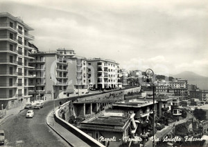 Cartolina originale da collezione 1959 NAPOLI Via ANIELLO FALCONE nel quartiere VOMERO Cartolina ANIMATA FG VG 1