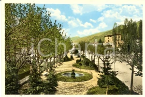 Cartolina originale da collezione 1963 CLUSONE BG Val SERIANA Veduta Giardino pubblico Cartolina FG VG 1