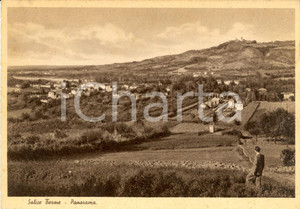 Cartolina originale da collezione 1941 GODIASCO PV Panorama SALICE TERME e campagne Cartolina ANIMATA FG VG 1