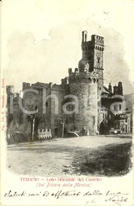 Cartolina originale da collezione 1903 TERAMO Veduta lato orientale del castello Cartolina postale FP VG 1