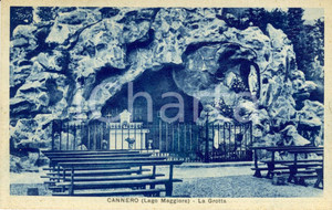 Cartolina originale da collezione 1941 CANNERO RIVIERA VB Lago MAGGIORE La Grotta con altare Cartolina FP VG 1