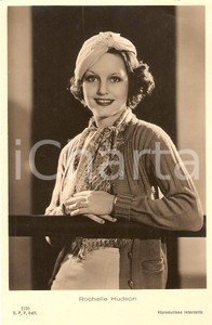 Cartolina originale da collezione 1939 CINEMA Actress Rochelle HUDSON Portrait *Cartolina FP NV 1