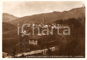 Cartolina originale da collezione 1937 SAN MARCELLO PISTOIESE PT Panorama del paese Cartolina FG VG 1