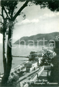 Cartolina originale da collezione 1962 LAIGUEGLIA (SV) Panorama con stazione ferroviaria *Cartolina FG VG 1