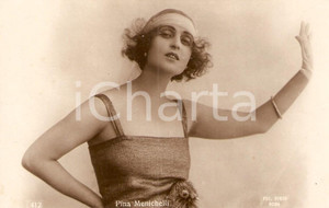 Cartolina originale da collezione 1920 ca CINEMA Pina MENICHELLI Ritratto con guanto in pizzo Cartolina FP NV 1