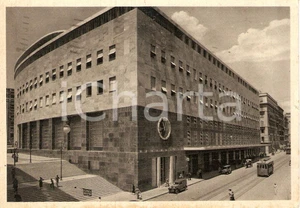 Cartolina originale da collezione 1939 NAPOLI Palazzo delle REGIE POSTE Passaggio di un tram Cartolina ANIMATA 1