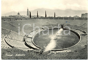Cartolina originale da collezione 1957 POMPEI (NA) L'ANFITEATRO romano negli scavi archeologici *Cartolina FG VG 1