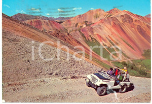 Cartolina originale da collezione 1981 DURANGO USA Jeep RENEGADE presso RED MOUNTAINS FG VG ANIMATA VINTAGE 1