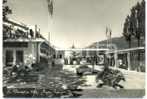 Cartolina originale da collezione 1950 ca SAINT VINCENT AO Le nuove TERME Cartolina ANIMATA FG VG 1