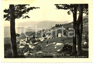 Cartolina originale da collezione 1948 TORRE DE' BUSI Frazione VALCAVA (LC) Veduta paese e Prealpi OROBICHE *FG VG 1